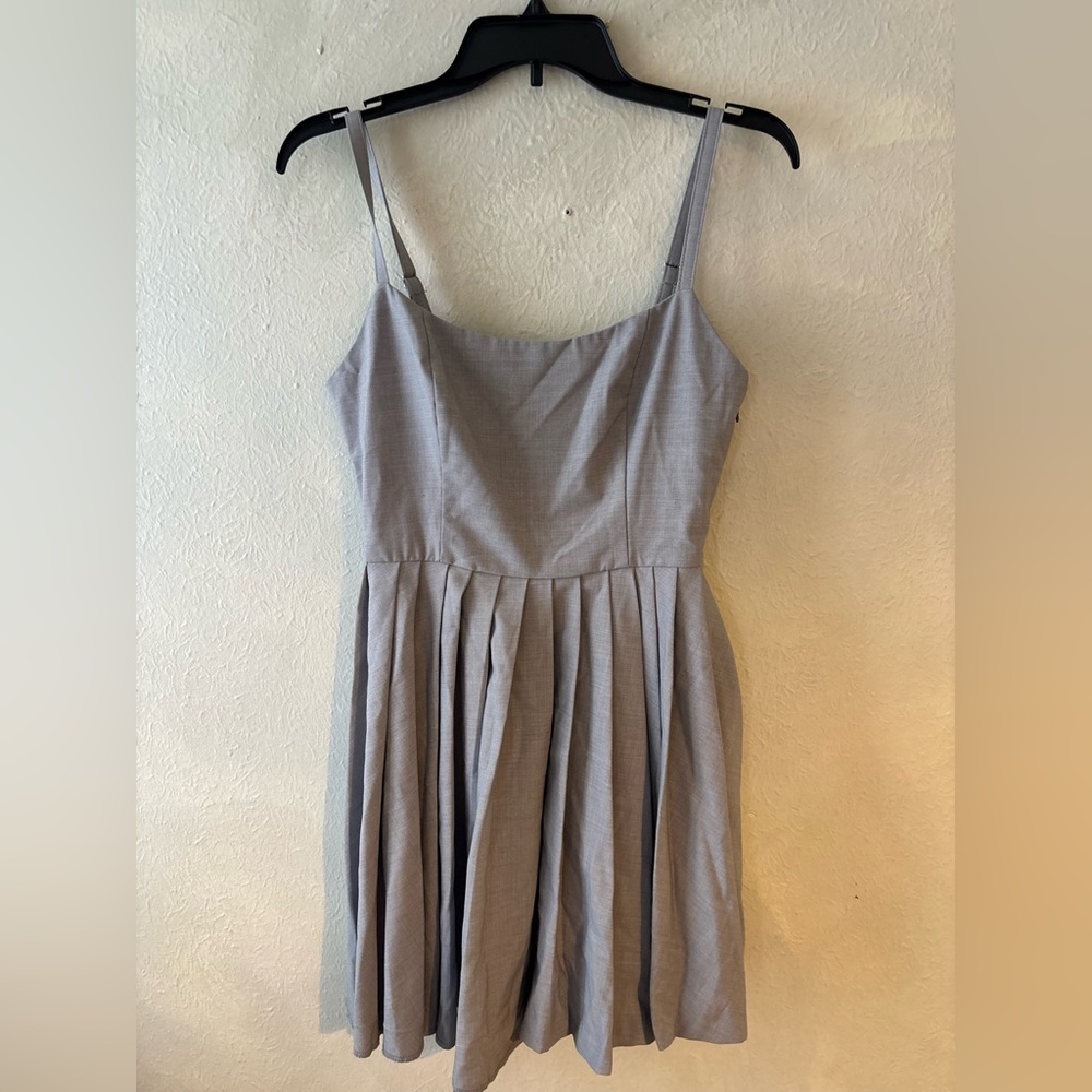 Fitness Brans  Gray Sleeveless Dress with pleats‎ size S